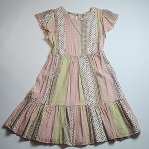 Heart And Arrow Charming Patchwork Dress EUC